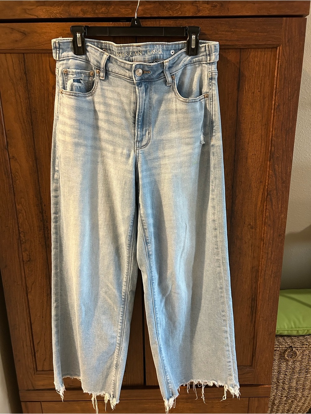 American Eagle Outfitters Light Wash Straight Leg Jeans